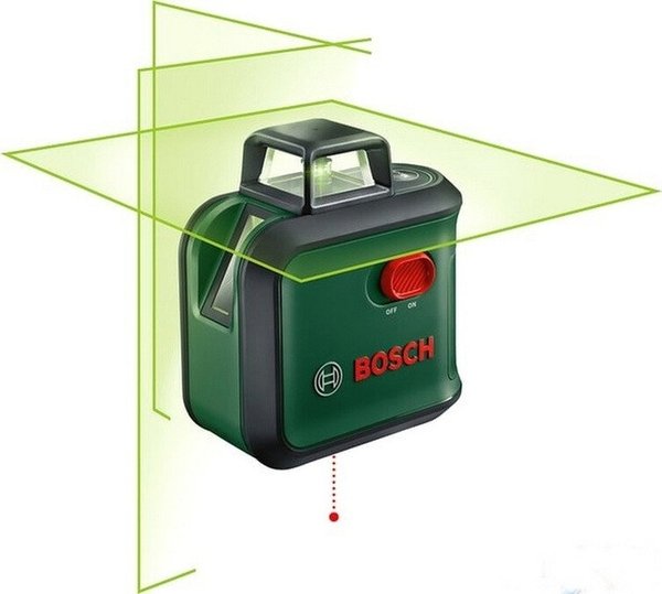Нівелір лазерний BoschAdvancedLevel 360 Basic, 24м, зелений промінь, схил