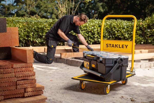 Візок з платформою складський STANLEY PC527 для переміщення вантажів на сладі 150 кг