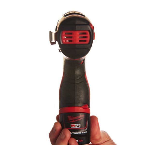 Гвинтокрут акумуляторний 1/4" HEX MILWAUKEE, M12 BID-202C, 112Нм, (+ зар.пристрій, 2 акум.X 2Аг, кей