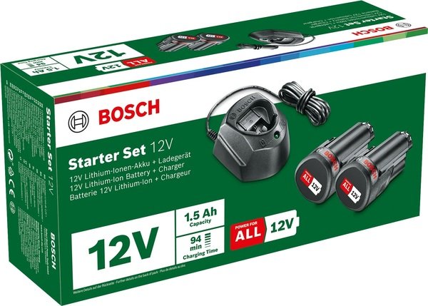 Набір акумуляторів і ЗУ Bosch 2 АКБ 12В, 1.5Аг і ЗУ GAL 1210 CV (1600A01L3E)