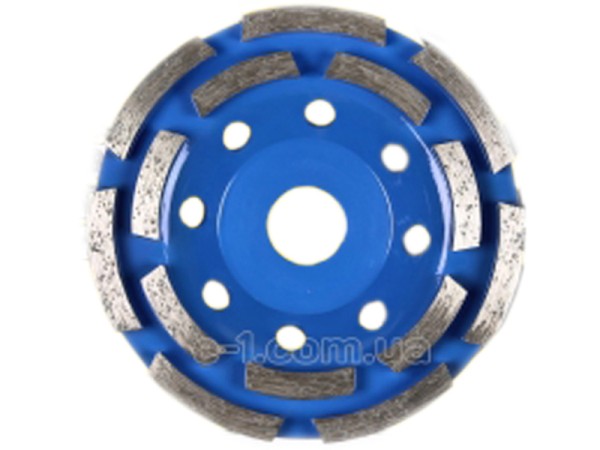 Фреза алмазна торцова 125*22мм дворядна, для бетону