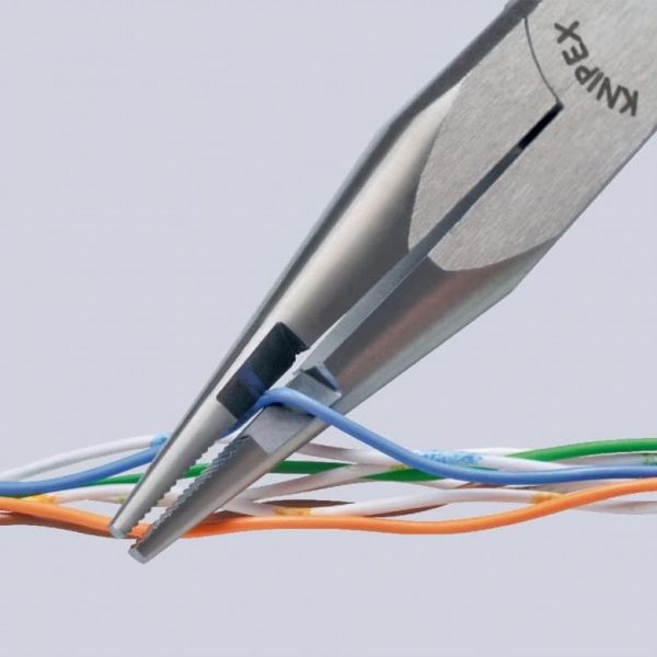 Плоскі круглогубці з ріжучими крайками в середній частині KNIPEX 27 01 160