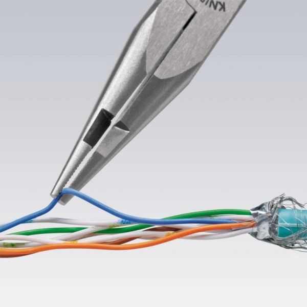 Плоскі круглогубці з ріжучими крайками в середній частині KNIPEX 27 01 160