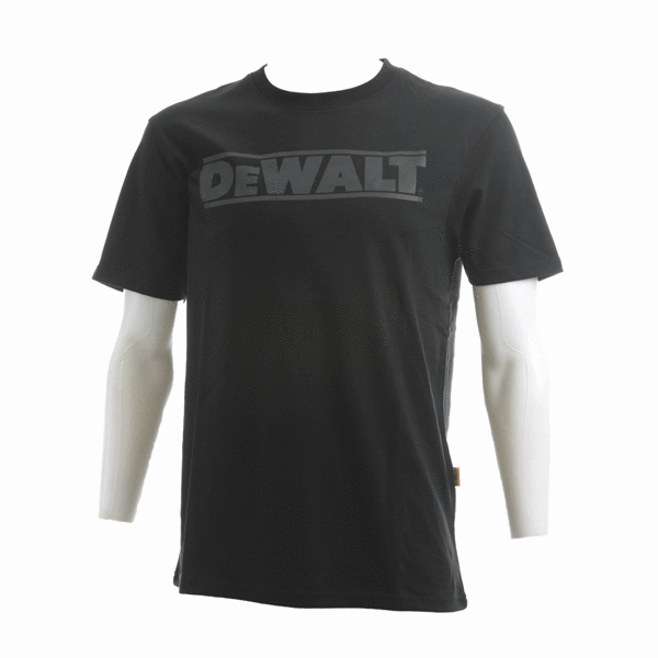 Футболка Dewalt Oxide Tee чорна розмір L Суміш полікоттона (65% поліефір/35% бавовна) Вишивка задньо