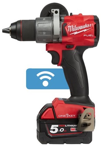Дриль-шурупокрут акумуляторний MILWAUKEE, M18 ONEDD2-502X, 135Нм (+заряд.прис., 2акум. Х5Аг, HDкейс)
