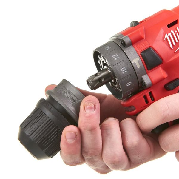 Дриль-шурупокрут з ударом акумуляторний MILWAUKEE, M12 FPDX-0, 37Нм,