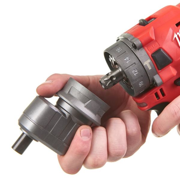 Дриль-шурупокрут з ударом акумуляторний MILWAUKEE, M12 FPDX-202X, 37Нм, (+ заряд.пристрій, 2 акум., HD кейс)