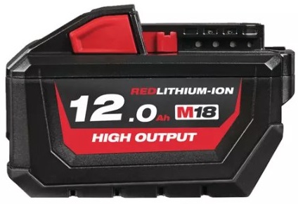 Акумулятор Li-Ion HIGH OUTPUT MILWAUKEE, M18 HB12 (12Аг)