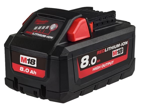 Акумулятор Li-Ion HIGH OUTPUT MILWAUKEE, M18 HB8 (8Аг)