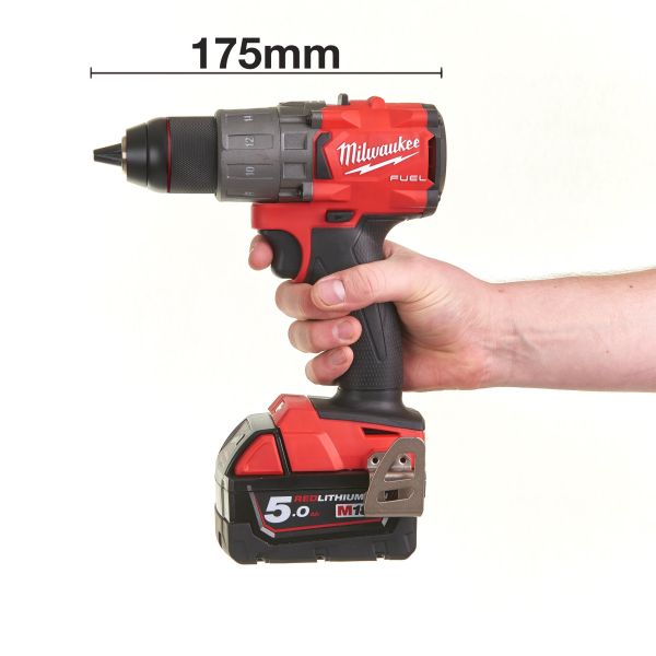 Дриль-шурупокрут акумуляторний MILWAUKEE, M18 FDD2-502X,135Нм (+ заряд.пристрій, 2 акум.Х 5Аг, HDкей