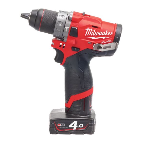 Дриль-шурупокрут з ударом акумуляторний MILWAUKEE, M12 FPD-402X, 44Нм (+ заряд.пристрій, 2 акум.Х 4А