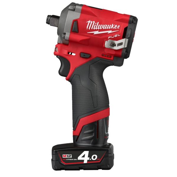 Гайкокрут акумуляторний 1/2" MILWAUKEE, M12 FIWF12-422X, 339 Нм, (+ заряд.пристрій, 2 акум., HD кейс