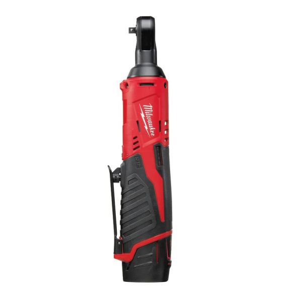 Гайкокрут кутовий акумуляторний 1/4" MILWAUKEE, M12 IR-201B, 40Нм (+ заряд.пристрій, 1 акум.Х 2Аг, сумка для інструментів)
