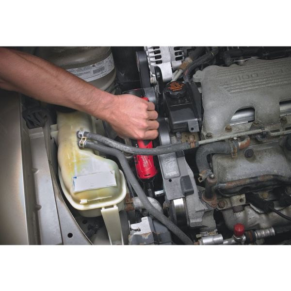 Гайкокрут кутовий акумуляторний 1/4" MILWAUKEE, M12 IR-201B, 40Нм (+ заряд.пристрій, 1 акум.Х 2Аг, сумка для інструментів)