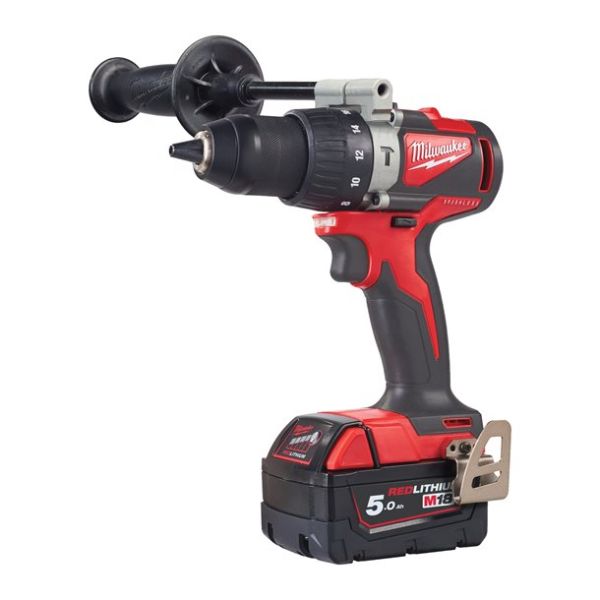 Дриль-шурупокрут з ударом акумуляторний MILWAUKEE, M18 BLPD2-502X, 82Нм (+ заряд.пристрій, 2 акум.Х
