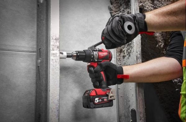 Дриль-шурупокрут з ударом акумуляторний MILWAUKEE, M18 BLPD2-502X, 82Нм (+ заряд.пристрій, 2 акум.Х