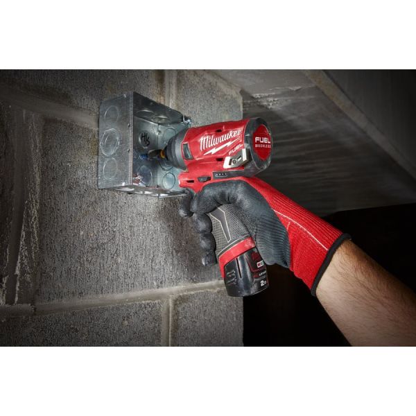 Гвинтокрут акумуляторний 1/4" HEX MILWAUKEE, M12 FID-202X, 147Нм (+ заряд.пристрій, 2 акум.Х 2Аг, HD