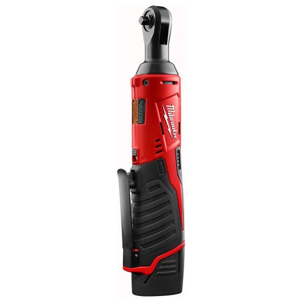 Гайкокрут кутовий акумуляторний 3/8" MILWAUKEE, M12 IR-201B, 47Нм, (+ заряд.пристрій, 1 акум.Х 2Аг, сумка для інструментів)