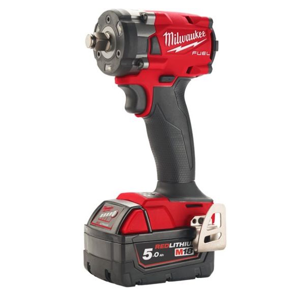 Гайкокрут акумуляторний 1/2" MILWAUKEE, M18 FIW2F12-502X, 339Нм (+зар.пристрій, 2акум.Х 5Аг,HD кейс)