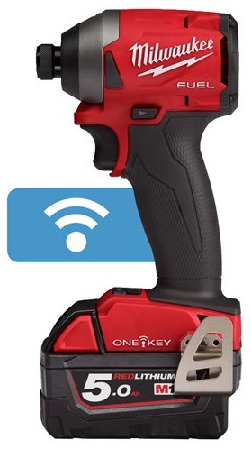Гвинтокрут акумуляторний 1/4" HEX MILWAUKEE, M18 ONEID2-502X, 226Нм (+ заряд.пр.,2 акум.Х5Аг,HDкейс)