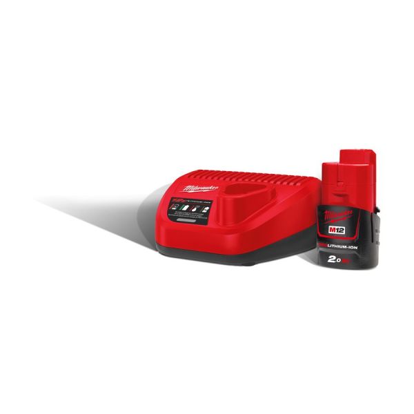 Акумулятор Li-Ion MILWAUKEE, M12 NRG-201 (+ заряд.пристрій, 1 акум.Х 2Аг)