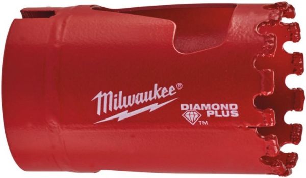 Коронка алмазна Diamond Plus MILWAUKEE, Ø38мм (з різьбою)
