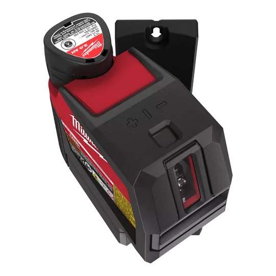 Нівелір лазерний лінійно-точковий акумуляторний MILWAUKEE M12 CLLP-301C (зелений промінь)