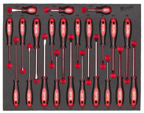 Ложемент із тригранними викрутками - 23 од.MILWAUKEE