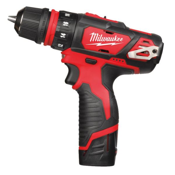 Дриль-шурупокрут акумуляторний MILWAUKEE, M12 BDDXKIT-202C (+ заряд.пристрій, 2 акум.Х 2Аг, 3 насадки, HD кейс)