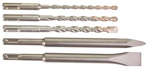 Набір бурів та долот SDS-PLUS MILWAUKEE, (5шт)