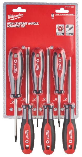 Набір викруток магнітних MILWAUKEE з тригранною рукояткою TORX (6шт)