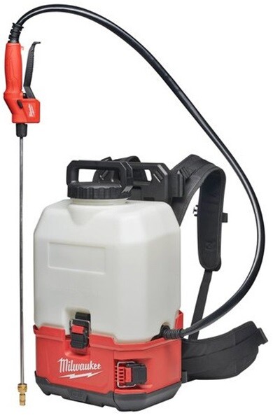 Обприскувач ранцевий акумуляторний (базова станція) MILWAUKEE, M18 BPFPH-401 (+зар.пр.,1акум.Х4Аг)