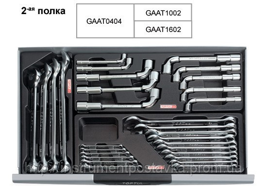 Візок з інструментом TOPTUL 7 секцій 229 од. GCAJ0008