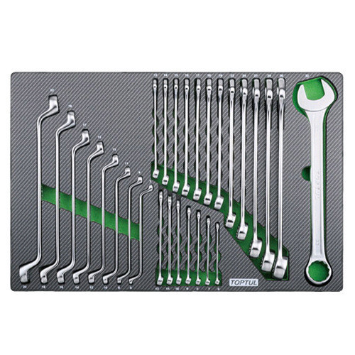 Набір ключів комбінованих і накидних 6-32мм 28ед.(в ложементі) TOPTUL GED2820