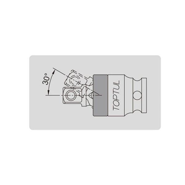 Карданний шарнір ударний 1" TOPTUL посилений KACN320P
