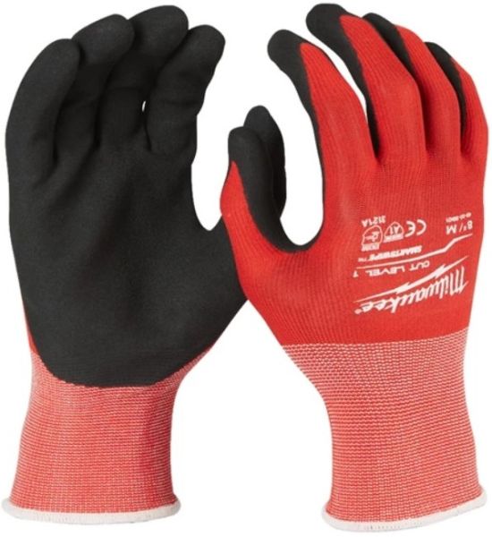 Рукавиці MILWAUKEE з опором порізам 1 рівня, 10/XL