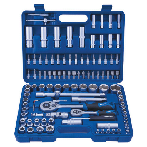 Автомобільний набір інструментів 1/4", 1/2" 108ед. (12-гр.) СТАНДАРТ ST-0108-12