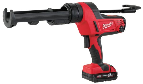 Пістолет для герметиків акумуляторний MILWAUKEE, C18 PCG/310C-201В, 310мл (+тримач картріджа, в сумці для інструментів)