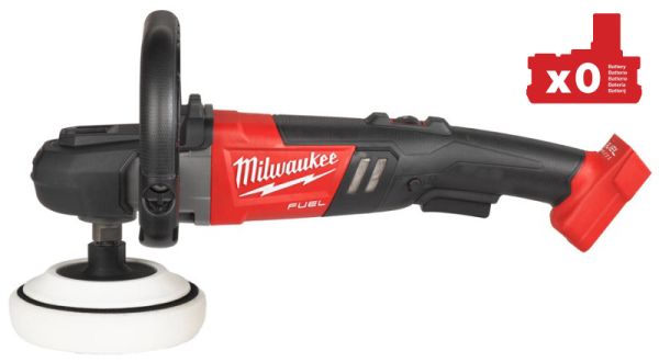 Машина полірувальна кутова акумуляторна MILWAUKEE M18 FAP180-0, Ø диска 180мм