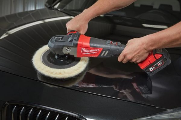 Машина полірувальна кутова акумуляторна MILWAUKEE M18 FAP180-0X, O диска 180мм, (+ полірувальна платформа, пилезахисний екран, D