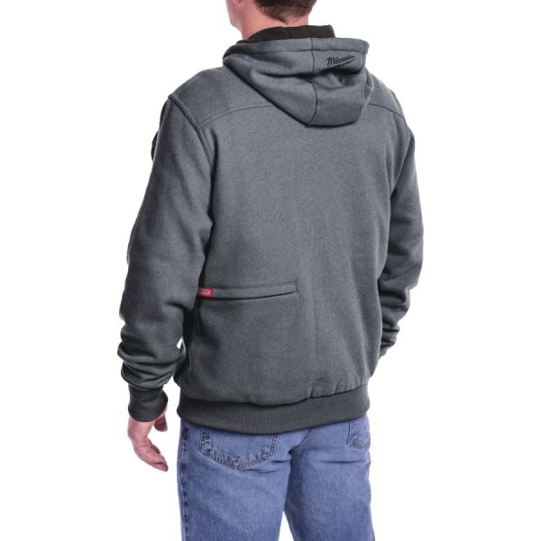 Куртка (толстовка) з електропідігрівом акумуляторна MILWAUKEE, M12 HH GREY3-0 (XL), сіра