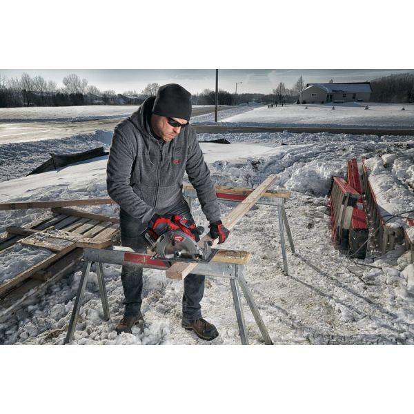 Куртка (толстовка) з електропідігрівом акумуляторна MILWAUKEE, M12 HH GREY3-0 (XXL), сіра
