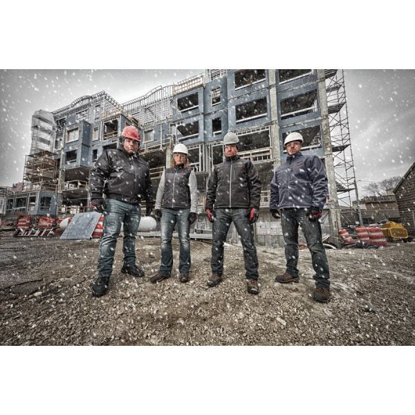 Куртка (толстовка) з електропідігрівом акумуляторна MILWAUKEE, M12 HH GREY3-0 (XXL), сіра