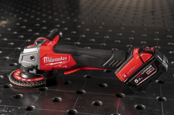 Шліфмашина кутова акумуляторна MILWAUKEE, M18 ONEFSAG125XPDB-0X, діаметр 125мм (HD кейс)