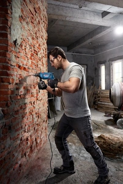 Дриль ударний Bosch Professional GSB 600, 600Вт (0.601.1A0.320)