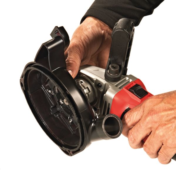 Шліфмашина кутова з системою видалення пилу MILWAUKEE, AGV 15-125 XE DEG-SET, 1550Вт, діаметр 125мм