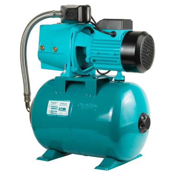 Станція 0.75кВт Hmax 42м Qmax 80л/хв (самовсмоктуючий насос) 24л Україна AQUATICA (775083/24)