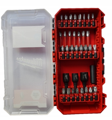 Набір біт SHOCKWAVE PACKOUT MILWAUKEE, (35шт), пластиковий кейс