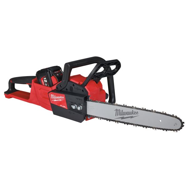 Пила ланцюгова акумуляторна MILWAUKEE, M18FCHS-121, 400 мм (+ заряд.пристрій, 1 акум.Х 12Аг, олія для змащення, ключ)