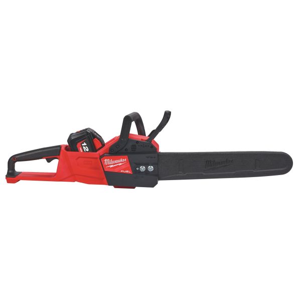 Пила ланцюгова акумуляторна MILWAUKEE, M18FCHS-121, 400 мм (+ заряд.пристрій, 1 акум.Х 12Аг, олія для змащення, ключ)